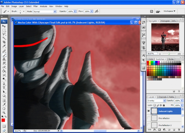Creation of A mecha character...: Step 17